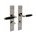 Intersteel deurkruk met schild - Ton Basic - toilet-/badkamersluiting 63/8 mm - nikkel