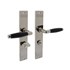 Intersteel deurkruk met schild - Ton Basic - toilet-/badkamersluiting 63/8 mm - nikkel