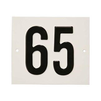 Besbo huisnummerplaat - Nr. 65 - aluminium