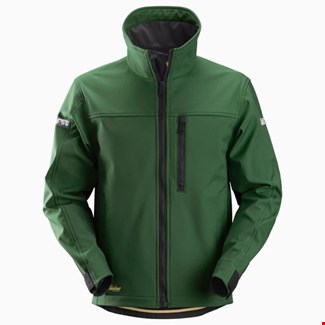 Snickers Workwear 1200 Softshell werkjas bosgroen/zwart - maat XXL