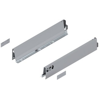 Blum ladezijkant set R+L voor TANDEMBOX Antaro  Hoogte M, incl. afdekkappen  NL: 450 mm  Kleur: Grijs
