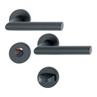 Hoppe Amsterdam Deurkruk met Rozet - mat zwart