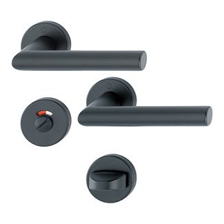 Hoppe Amsterdam Deurkruk met Rozet - mat zwart