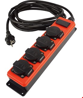 Qwatt Pro verdeeldoos - SocketMaster - 4 aansluitingen + 2x USB - 10 m - 2561028