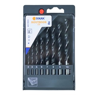 Ivana 55934 houtspiraalborenset CV 8-delig in blister