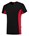 Tricorp T-shirt Bi-Color - Workwear - 102002 - zwart/rood - maat 3XL
