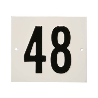 Besbo huisnummerplaat - Nr. 48 - aluminium
