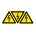 Brady waarschuwstickers W012 drieh10 elektr.span. =3x