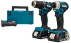 Makita accu combiset - boren/(slag)schroeven - DLX2423AJ - 18V - 2x2.0 Ah accu en snellader - in Mbox