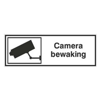 Brady informatiesticker - Camerabewaking - 297x105 mm - gelamineerd polyester