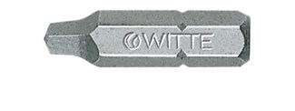 Witte bits vierkant - 1/4" - 25 mm - Robertson 3