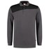 Tricorp polosweater - Bicolor Naden - donkergrijs/zwart - maat L