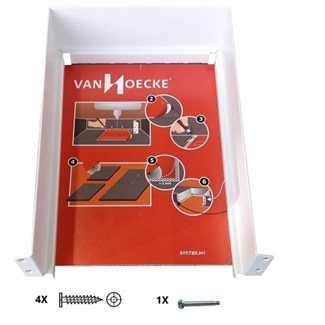 Blum V1 set sifonkap,  voor MERIVOBOX, voor uitsparing 160mm met rug M,  inclusief rode zaagmal, inclusief benodigde schroeven,  kleur indium grijs