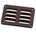 Nedco schoepenrooster alu. 130 x 90 mm RAL8017 bruin