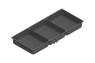 Menage confort Chic Line/h-plus inlegbak antra 3-vaks 245x110mm