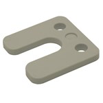 Gebr. Bodegraven drukplaten - met sleuf - 7 mm - kunststof - grijs - 192 st