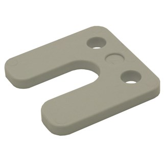 Gebr. Bodegraven drukplaten - met sleuf - 7 mm - kunststof - grijs - 192 st