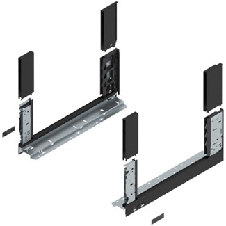 blum LEGRABOX free zijkant L+R  C-hoogte, 400mm Kleur: carbon zwart