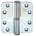 BSW kogelstiftpaumelle - BB 807 GV RD - 89x89x3 mm - draairichting 2 - afgeronde hoeken - gegalvaniseerd