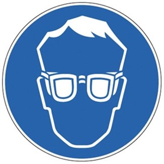 Brady gebodspictogram - oogbescherming pe