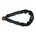 DX anti diefstalketting - gehard staal - Ø 6 mm - 900 mm - zwart