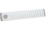 schuifrooster alu.wit 500 x 90 mm  met draaiknop
