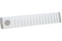 schuifrooster alu.wit 500 x 90 mm  met draaiknop