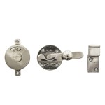 Dauby WC garnituur - Pure - wit brons - retro + hook