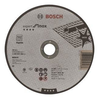 Bosch doorslijpschijf - recht - Expert for Inox - Rapido