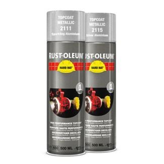 Rust-Oleum deklaag metallic - Hard Hat - fonkelend aluminium - metallic - 0.5l - spuitbus