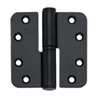 BSW kogelstiftpaumelle - RD BB 807 BV - BlackVelvet - 89x89x3 mm - draairichting  2 - zwart