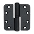 BSW kogelstiftpaumelle - RD BB 807 BV - BlackVelvet - 89x89x3 mm - draairichting  2 - zwart