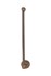 Dauby toiletrolhouder enkel - Pure Plus - ruw brons - 350 mm - links