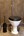 Dauby toiletborstel houder - Pure Plus - verouderd ijzer zwart - blackpot