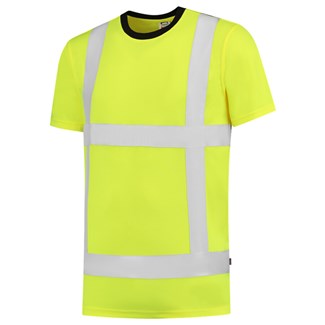 Tricorp t-shirt - RWS - birdseye - fluor yellow - maat M