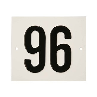 Besbo huisnummerplaat - Nr. 96 - aluminium