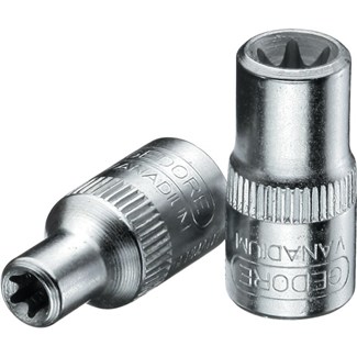 GEDORE dopsleutels - TX 20 E serie - 1/4" - TORX - E