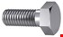Fabory Zeskanttapbout - DIN 933 - staal - elektrolytisch verzinkt - 8.8 - M4x12/S=7