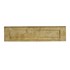 Intersteel briefplaat rechthoekig - met klep/regenrand - 325x77 mm - messing getrommeld