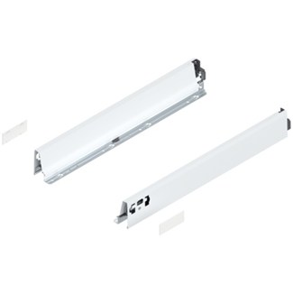 Blum ladezijkant set R+L voor TANDEMBOX Antaro  Hoogte N, incl. afdekkappen  NL: 500 mm  Kleur: Zijdewit