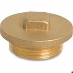 Plug met kraag en vierkant - Fig.290 - RVS - buiten - 1/2"