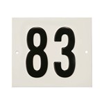 Besbo huisnummerplaat - Nr. 83 - aluminium