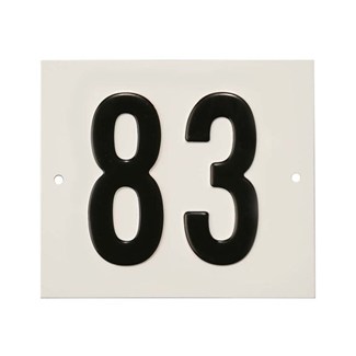 Besbo huisnummerplaat - Nr. 83 - aluminium