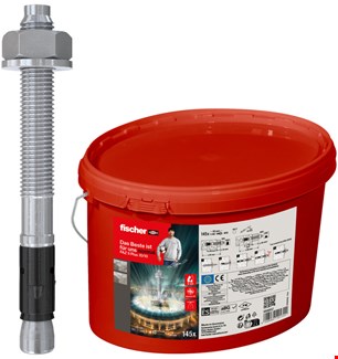 fischer 568857 doorsteekanker FAZ II Plus EV 10/10 - 145x in emmer 