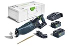 Festool accu reciprozaag - RSC 18 5,0 EB-Plus - 18V - 2x5.0 Ah accu en snellader - in systainer 