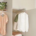 Menage confort h-plus garderobehouder zilvergrijs uittrekbaar 290mm