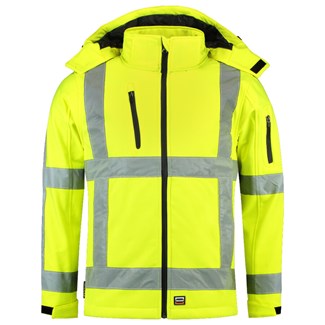 Tricorp soft shell jack RWS - Safety - 403003 - fluor geel - maat L