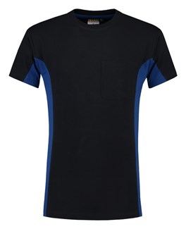 Tricorp T-shirt Bi-Color - Workwear - 102002 - marine blauw/koningsblauw - maat 5XL