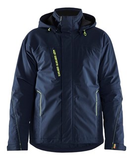 Blåkläder 4484 winterjas 4-weg stretch - blauw/High Vis geel maat M