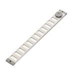 Nedco schuifrooster alu.wit 300 x 30 mm RAL 9010 wit